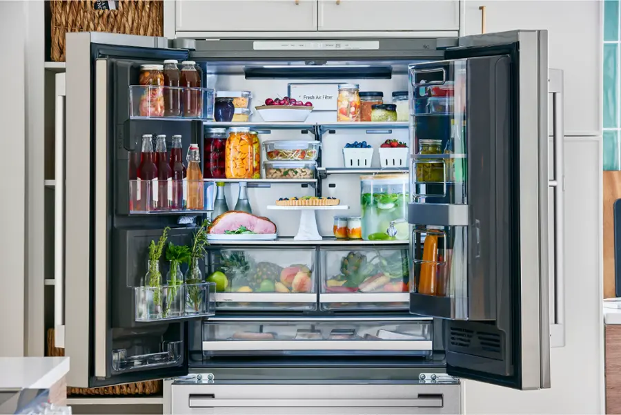 Alt View 23. LG - STUDIO 23.5 Cu. Ft. French Door-in-Door Counter-Depth Smart Refrigerator with Craft Ice - PrintProof Stainless Steel.