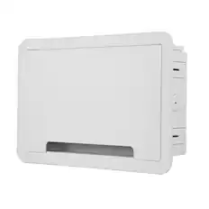 Angle. Sanus - TV Media In-Wall Box - 9" - White.