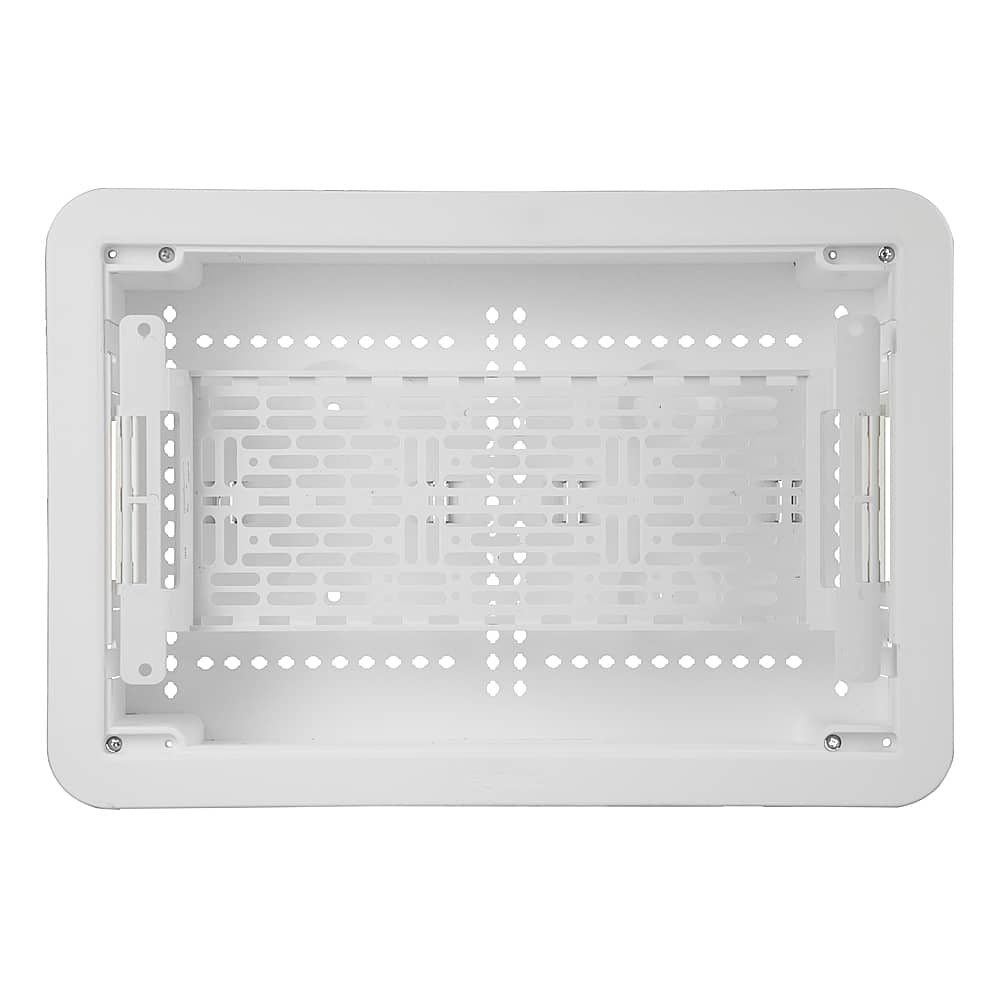 Left. Sanus - TV Media In-Wall Box - 9" - White.