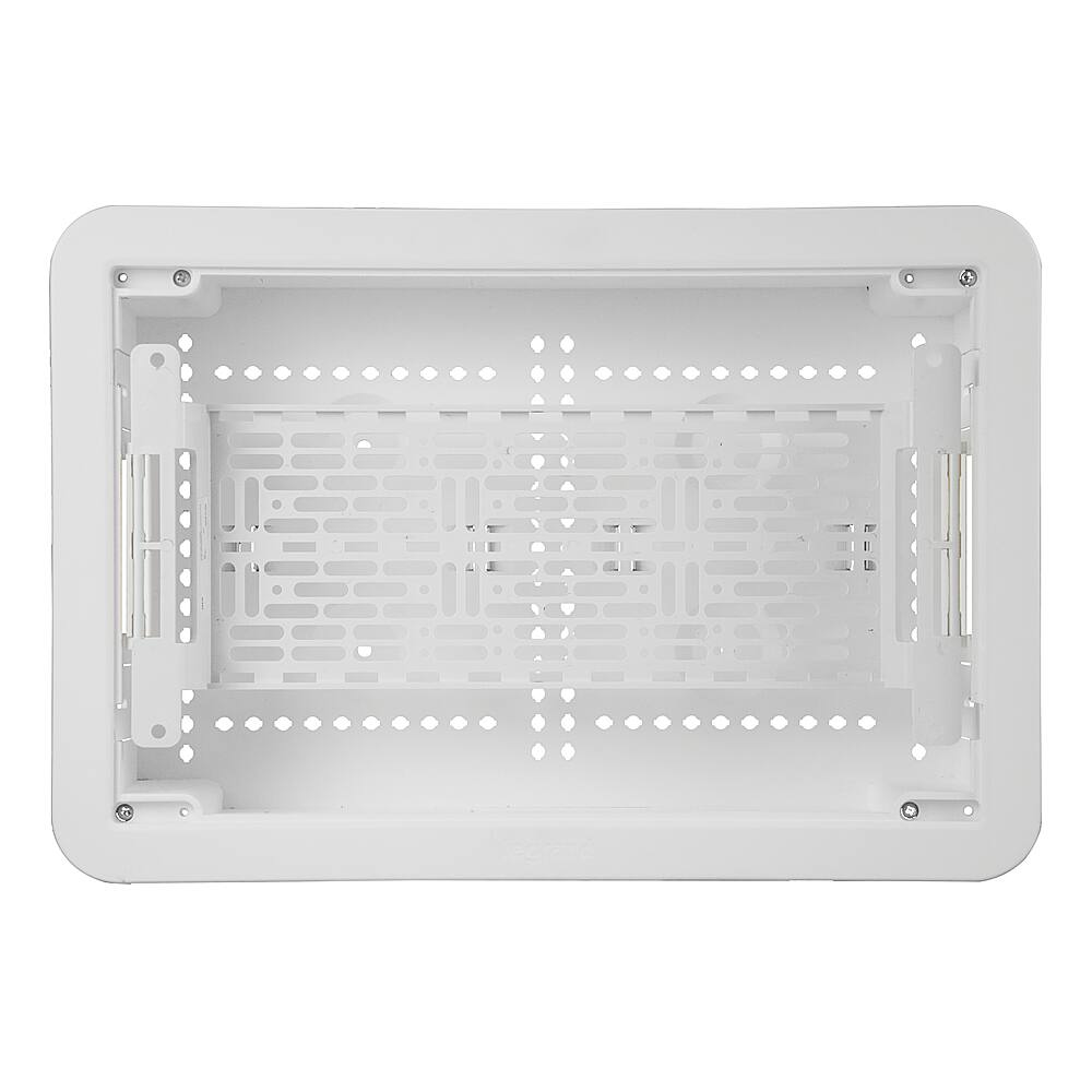 Left. Sanus - TV Media In-Wall Box - 9" - White.