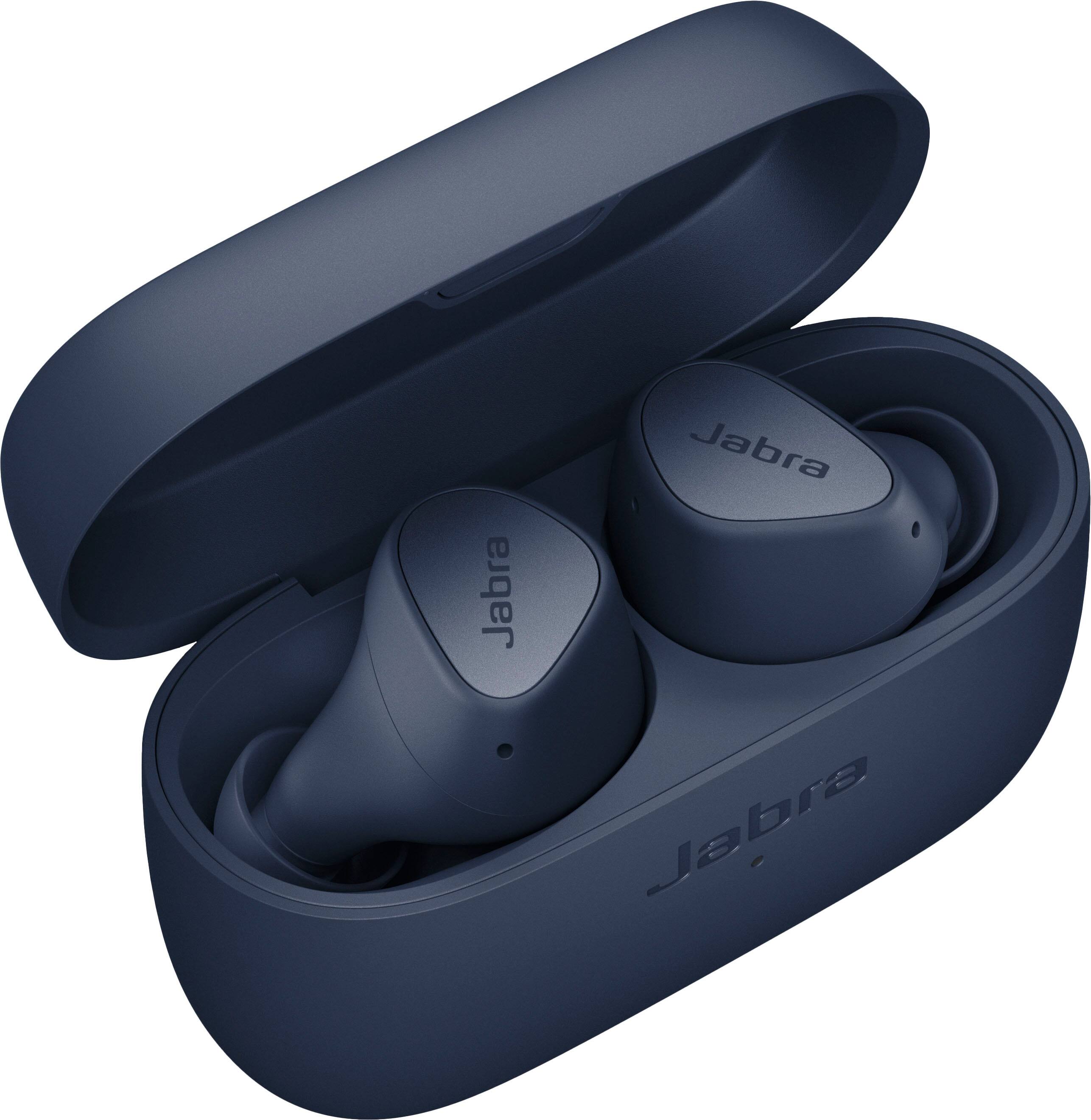 Angle. Jabra - Elite 3 True Wireless In-Ear Headphones - Navy.