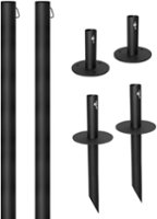 Excello Global Products - Bistro String Light Pole - 2 Pack - Extends to 10 Feet - Universal Mounting Options - Front_Zoom