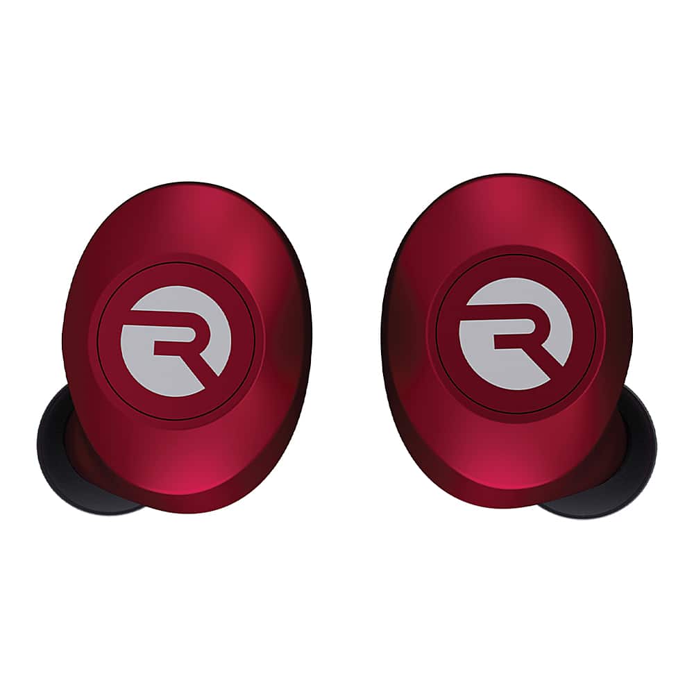 Front. Raycon - The Everyday In-Ear True Wireless Stereo Bluetooth Earbuds and Charging Case - Flare Red.