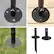 Alt View 15. Excello Global Products - Bistro String Light Poles - 4 Pack - Extends to 10 Feet - Universal Mounting Options - Black.