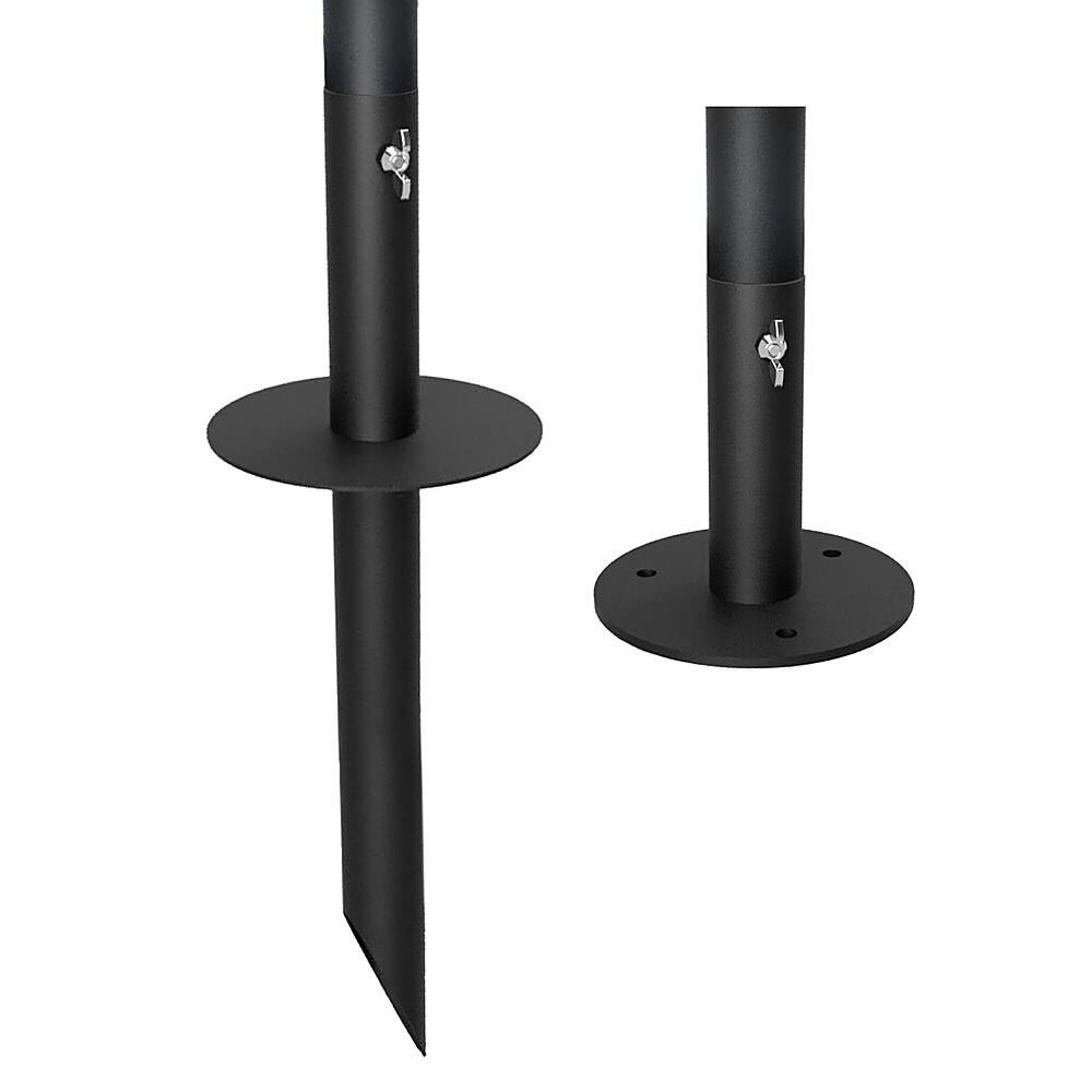 Alt View 15. Excello Global Products - Bistro String Light Pole - 1 Pack - Extends to 10 Feet - Universal Mounting Options - Black.