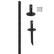 Alt View 12. Excello Global Products - Bistro String Light Pole - 1 Pack - Extends to 10 Feet - Universal Mounting Options - Black.