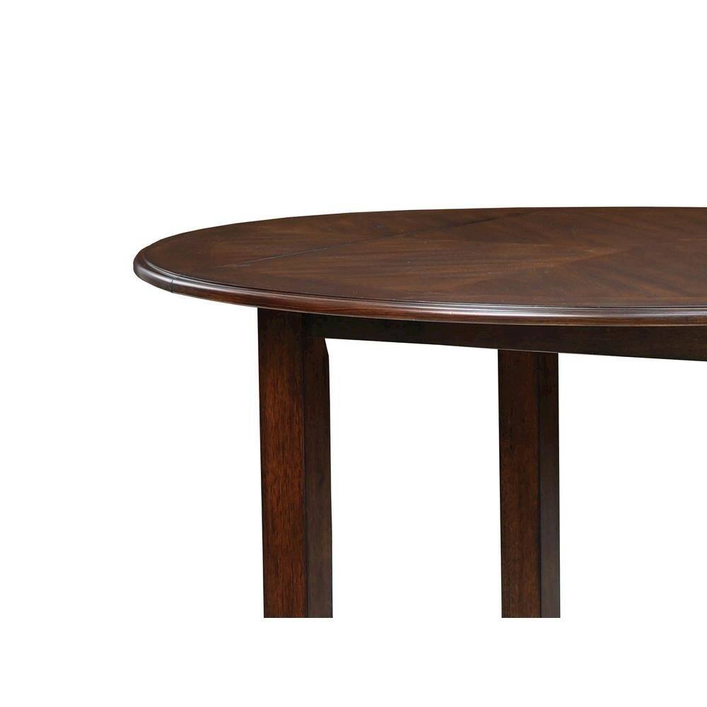 Alt View 3. FurniFact - Wood Round Dining Table for 2 – Small Table and Chairs Set for Kitchen - Cherry.