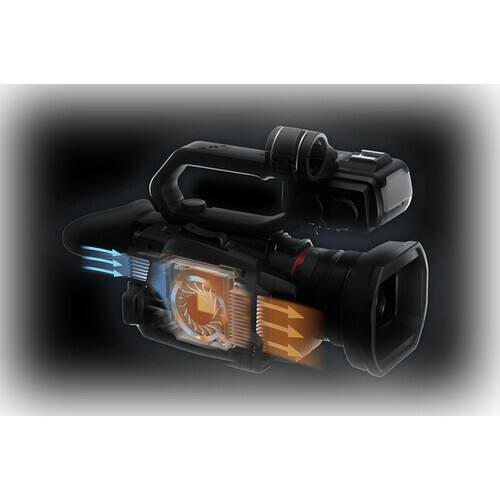 Alt View 2. Panasonic - Panasonic AG-CX20 4K Professional Compact Camcorder with Rich Connectivity + 4K Monitor + More.