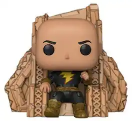 Funko - POP! DELUXE: Black Adam - Black Adam on Throne - Collectibles - Multicolor