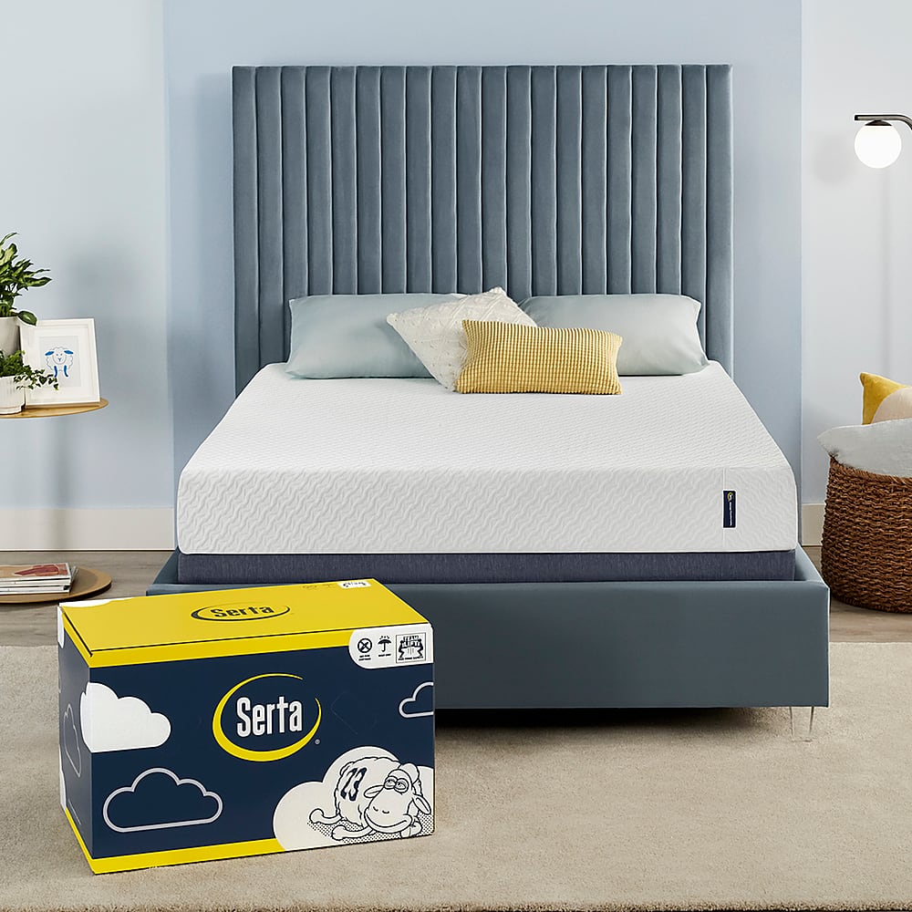 Alt View 14. Serta - Sheer Slumber 8” Medium Firm Gel Memory Foam Mattress-in-a-box - Multi.