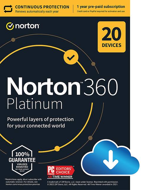 Norton 360 Platinum (20 Device) Antivirus InterSecurity  Norton 360 Platinum (20 Device) Antivirus InterSecurity