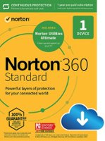 NortonLifeLock - Norton 360 Standard with Norton Utilities Ultimate (1-Device) (1-Year Subscription with Auto Renewal) - Android, Mac OS, Windows, Apple iOS [Digital] - Front_Zoom