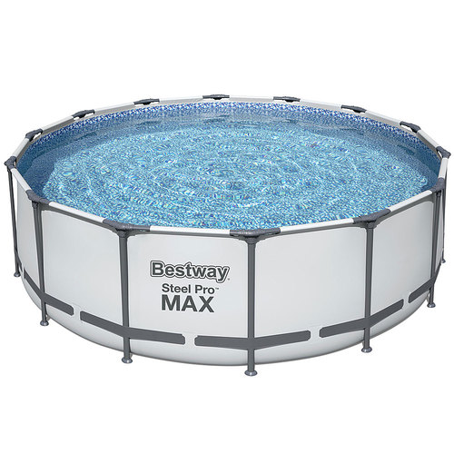 Bestway - MAX 14 x 4 Foot Above Ground Round Swimming Complete Pool Set