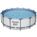 Front Zoom. Bestway - MAX 14 x 4 Foot Above Ground Round Swimming Complete Pool Set.
