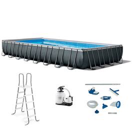 Intex - 32ft x 16ft x 52in Ultra XTR Rectangular Swimming Pool and Maintenance Kit