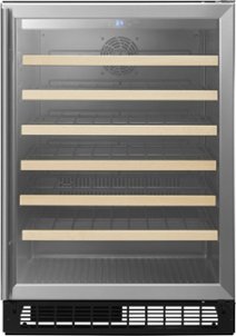 Insignia™ - 61-Bottle Built-In Wine Cooler - Stainless steel