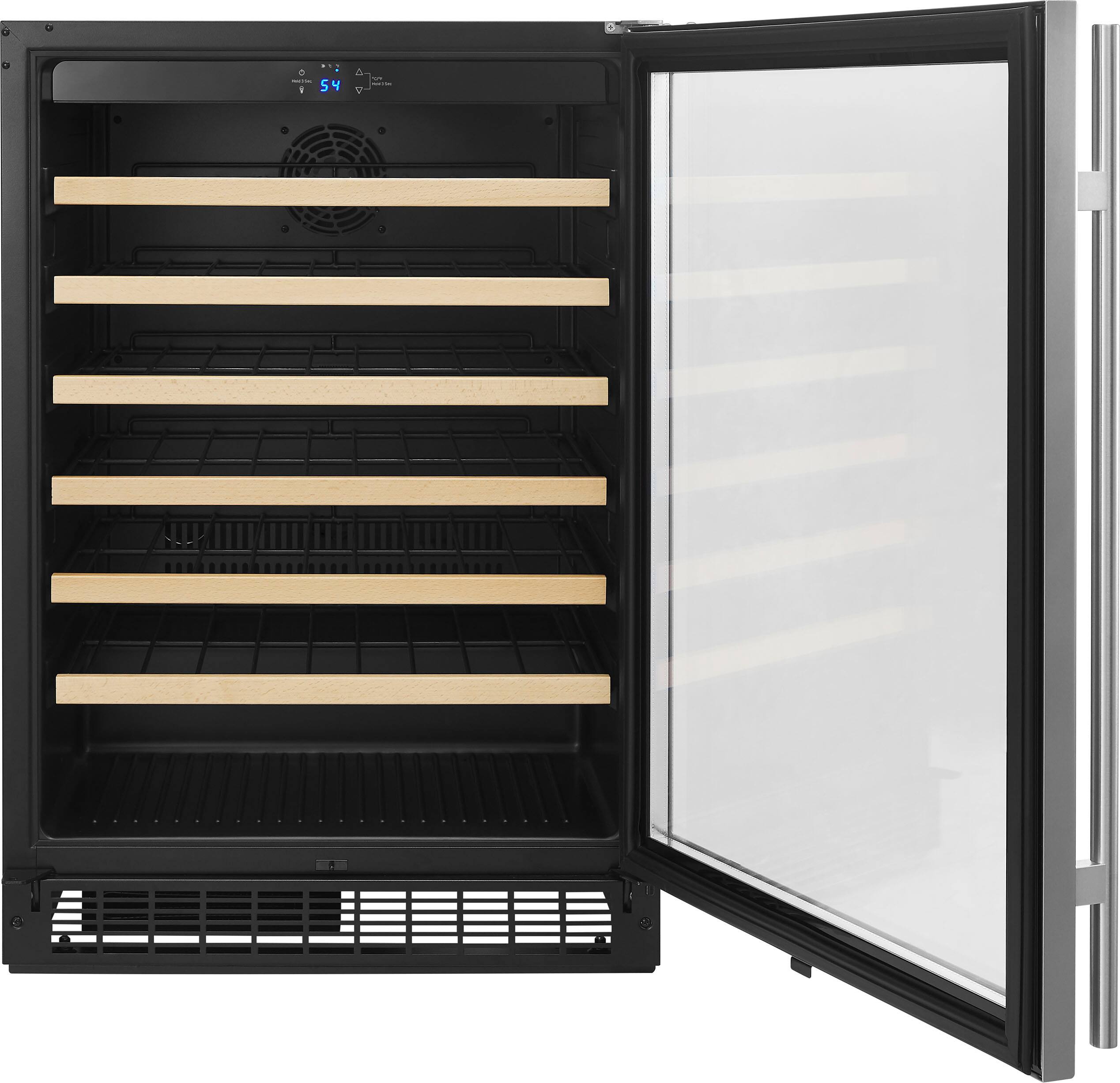 Alt View 11. Insignia™ - 61-Bottle Wine Cooler - Stainless steel.