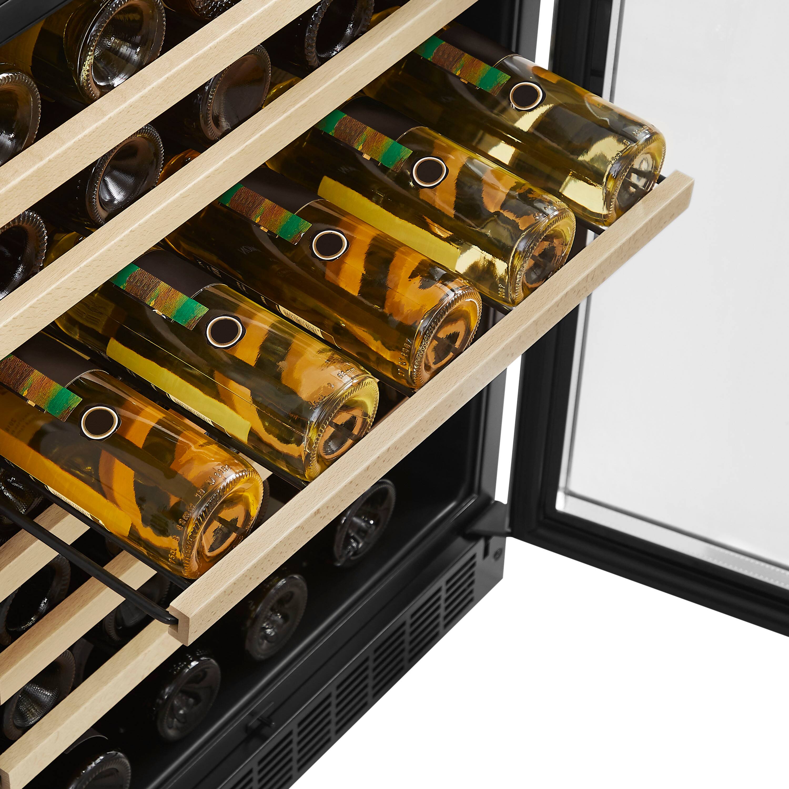 Alt View 16. Insignia™ - 61-Bottle Wine Cooler - Stainless steel.