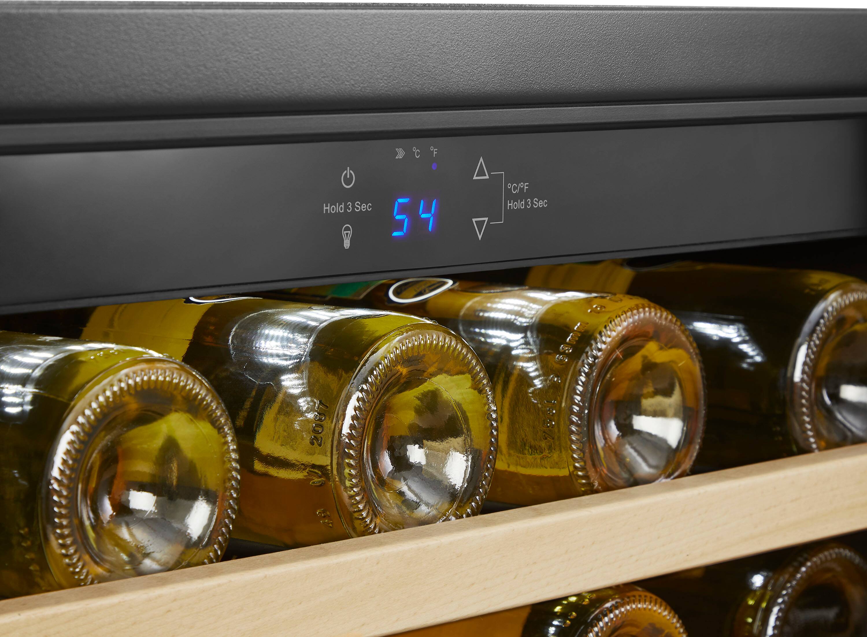 Alt View 17. Insignia™ - 61-Bottle Wine Cooler - Stainless steel.