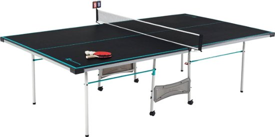 Front Zoom. MD Sports - Official Size Table Tennis Table - Black/Blue/White.