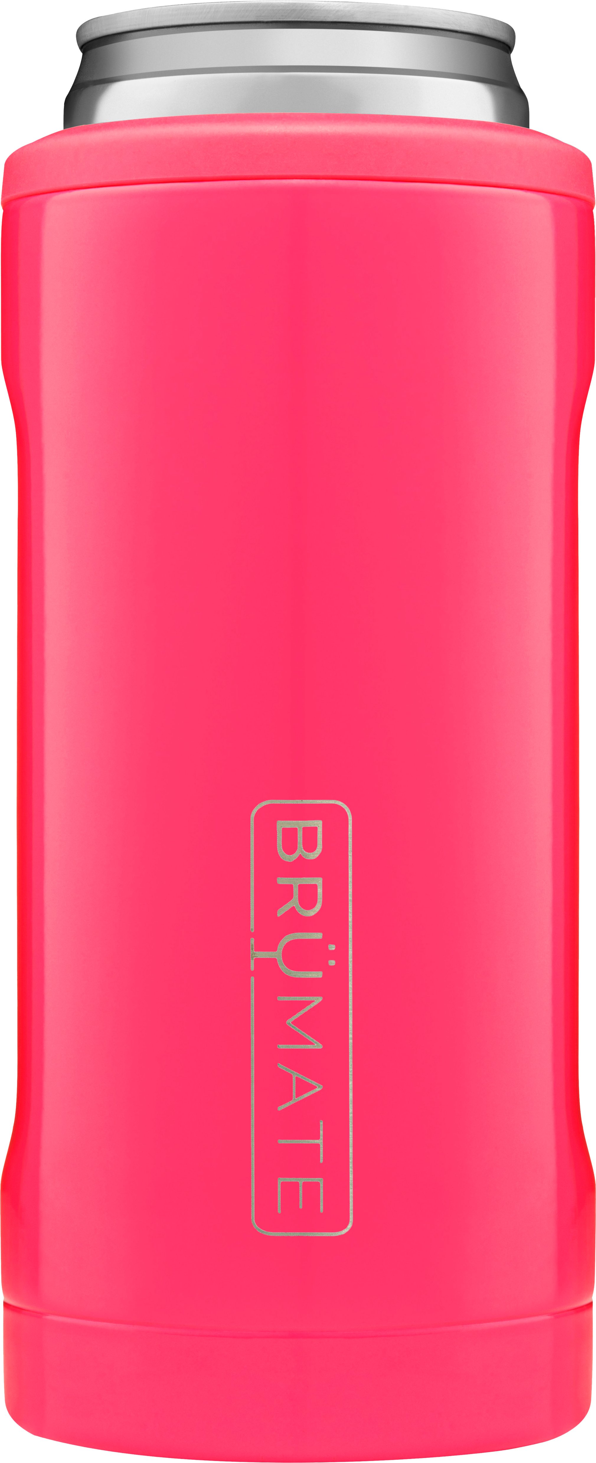BruMate Hopsulator Glitter Pink 12 oz Slim Can Cooler