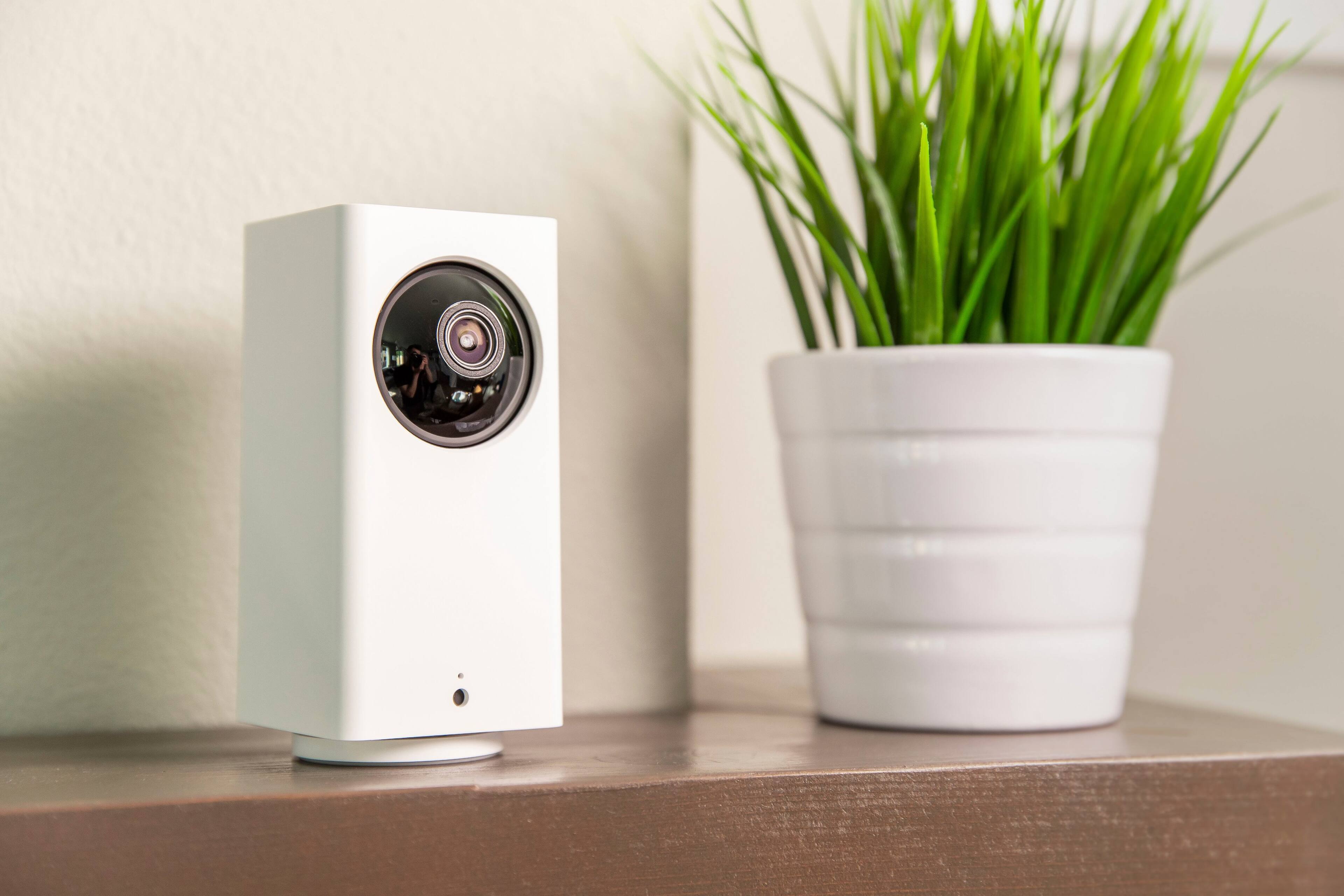 Angle. Wyze - Pan v2 Indoor Wired 1080p HD Securtiy Camera - White.