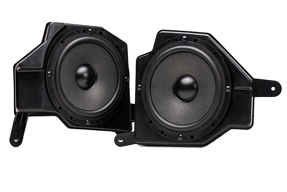Angle View: MB Quart - Jeep Wrangler (JL) / Gladiator (JT) Tuned Audio Package: Full Front 3-Way Speaker Upgrade - Black