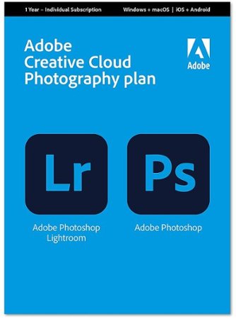 Adobe - Creative Cloud Photography Plan 20GB (1-Year Subscription) - Mac OS, Windows