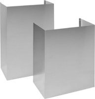 Monogram - 12 Ft. Duct Cover for ZVW1360SPSS Range Hood - Stainless steel - Front_Zoom