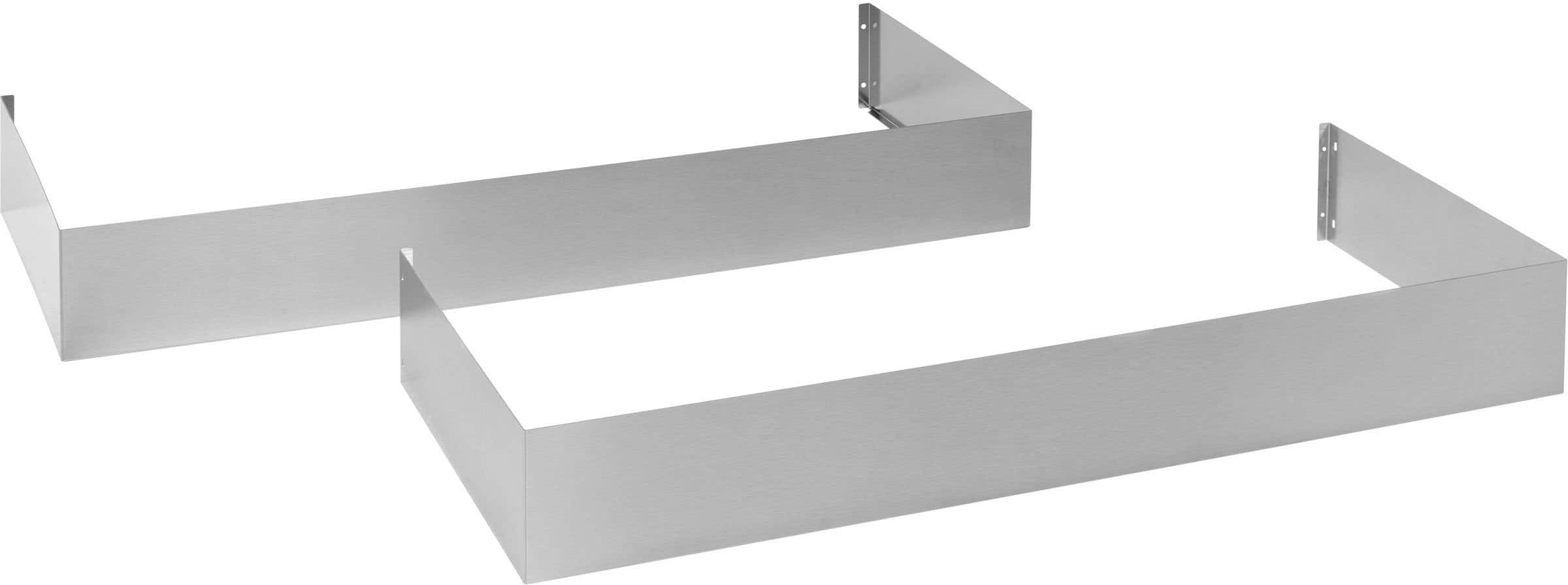 Front. Monogram - 8 Ft. Duct Cover for Monogram ZVW1480SPSS Range Hood - Stainless Steel.