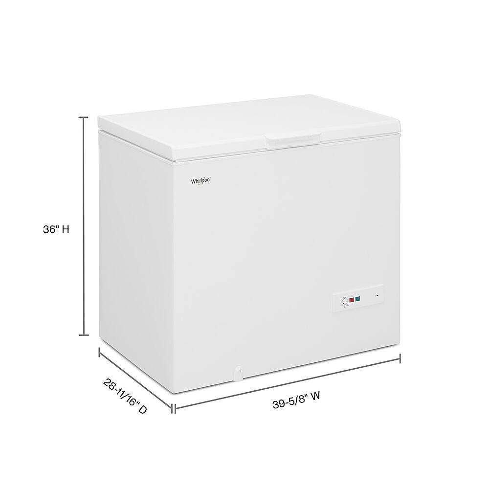 Alt View 1. Whirlpool - 9 Cu. Ft. Convertible Freezer to Refrigerator with Baskets - White.