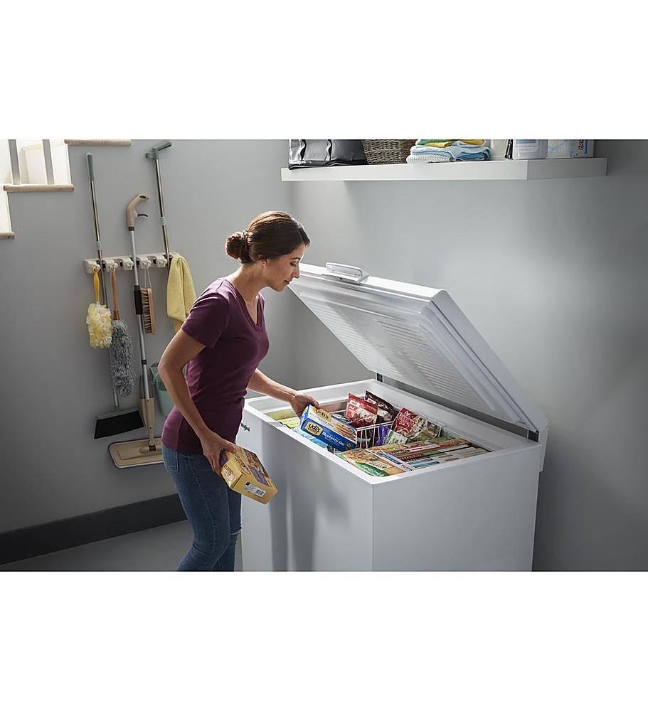 Alt View 12. Whirlpool - 9 Cu. Ft. Convertible Freezer to Refrigerator with Baskets - White.