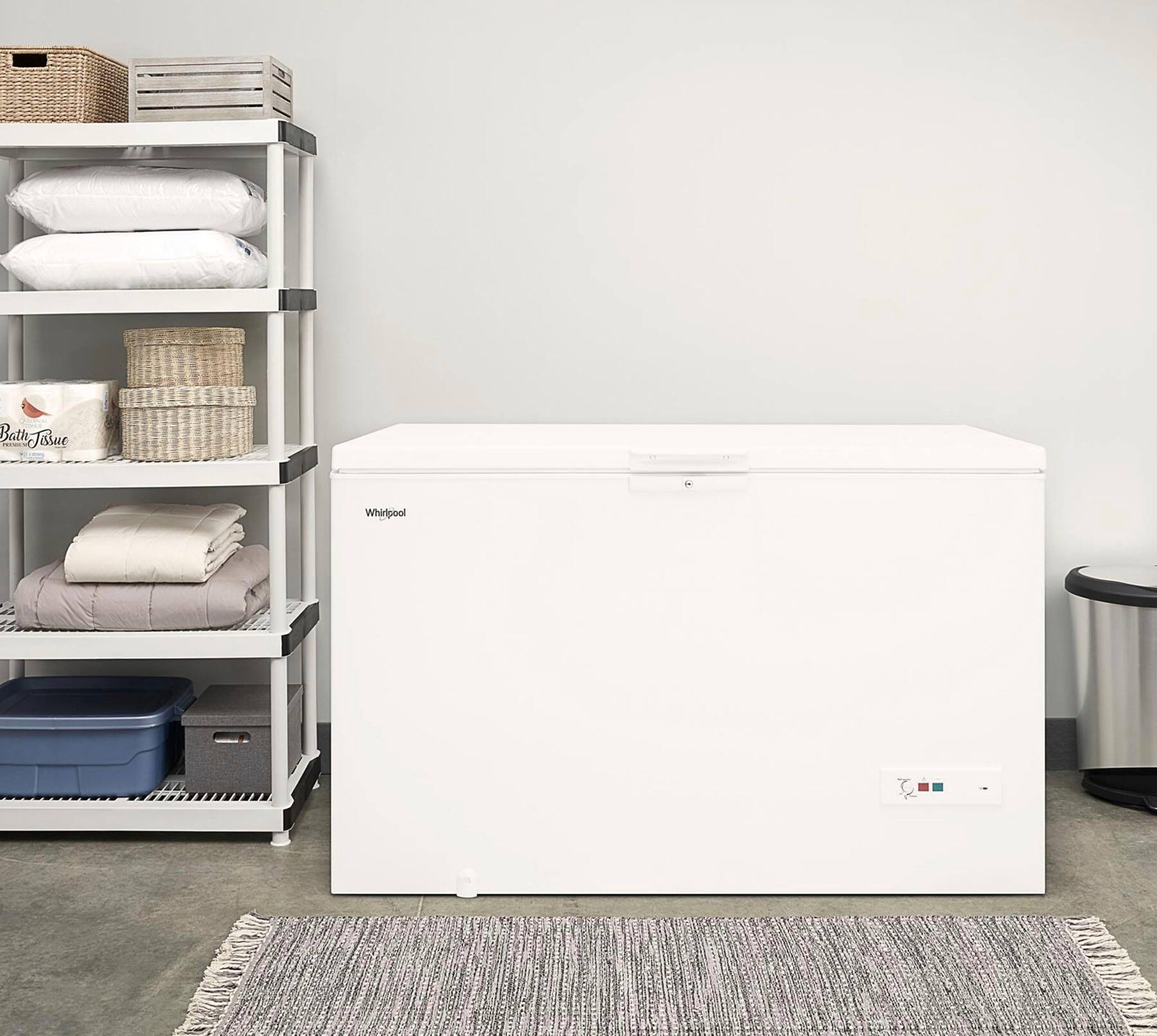 Alt View 22. Whirlpool - 16 Cu. Ft. Chest Freezer with Basket - White.