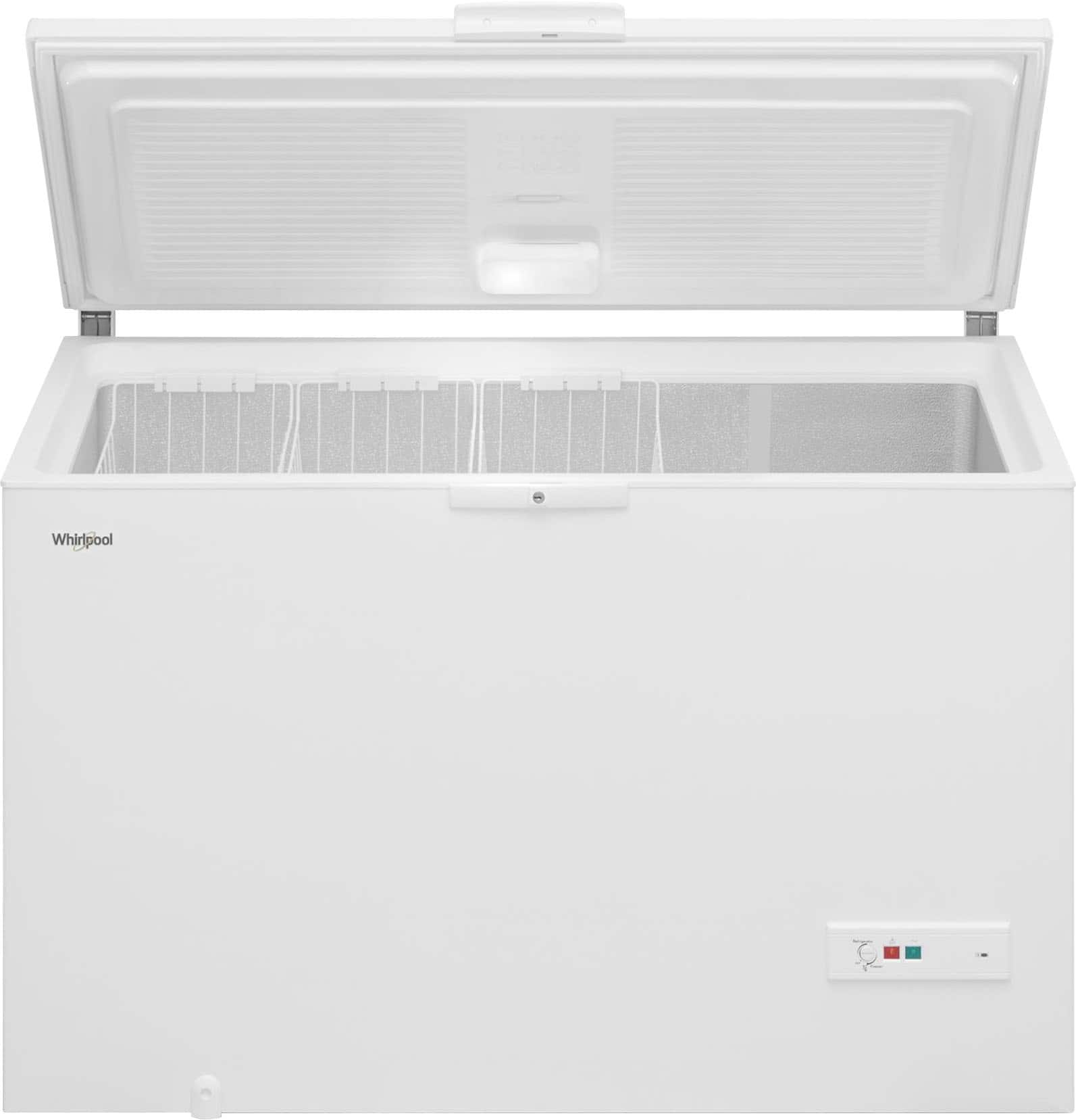 Angle. Whirlpool - 16 Cu. Ft. Chest Convertible Freezer/Refrigerator with 3 Storage Levels - White.