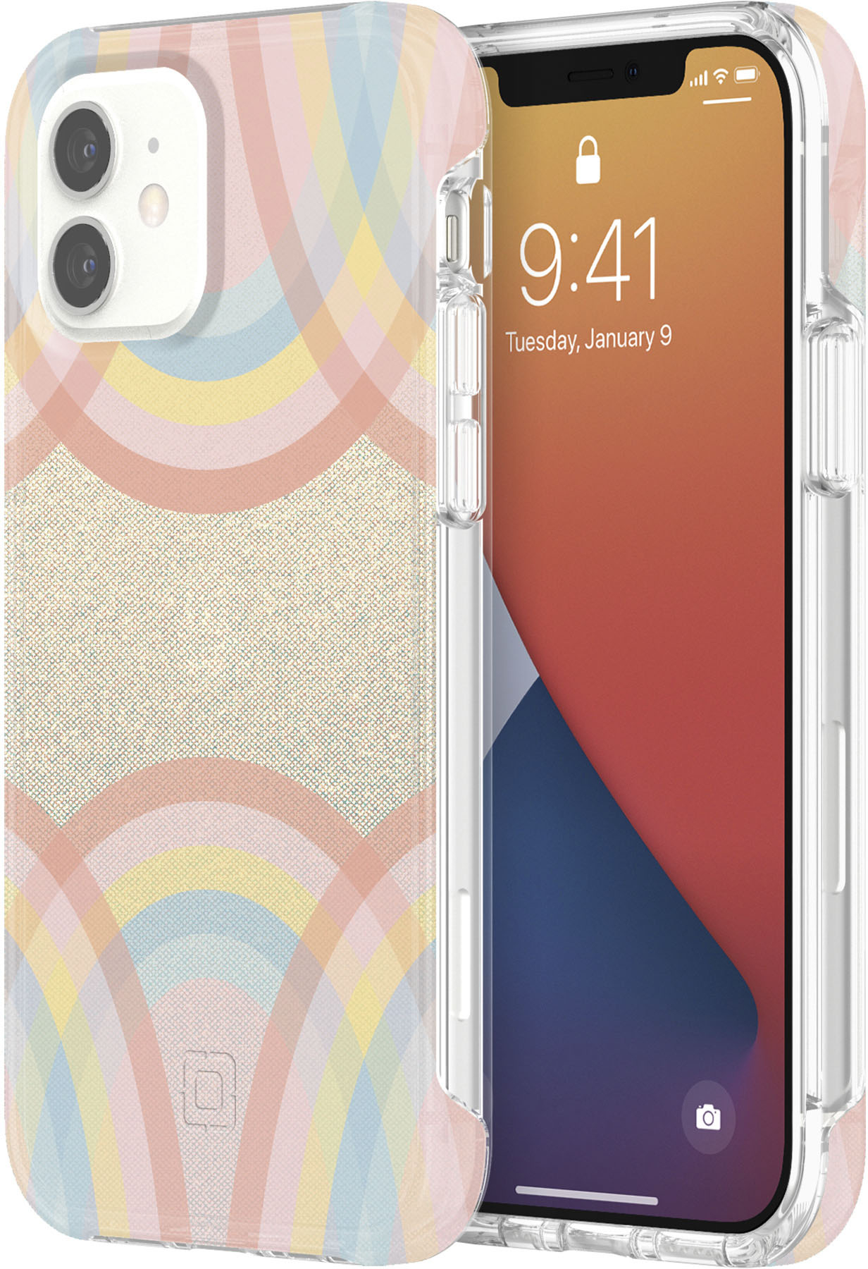 Alt View 11. Incipio - Design iPhone Case for 12/12 Pro - Rainbow.