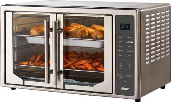 Oster Xl French Door Digital Air Fry, Extra Large Digital Countertop Convection Oven