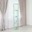Alt View 11. Simple Designs - Floor Lamp Etagere Organizer Storage Shelf w 2 USB Charging Ports, 1 Charging Outlet & Linen Shade - Aqua.