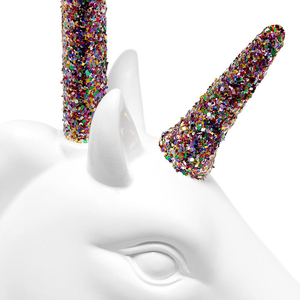 Alt View 14. Simple Designs - Unicorn Table Lamp - Sparkling Rainbow and White.