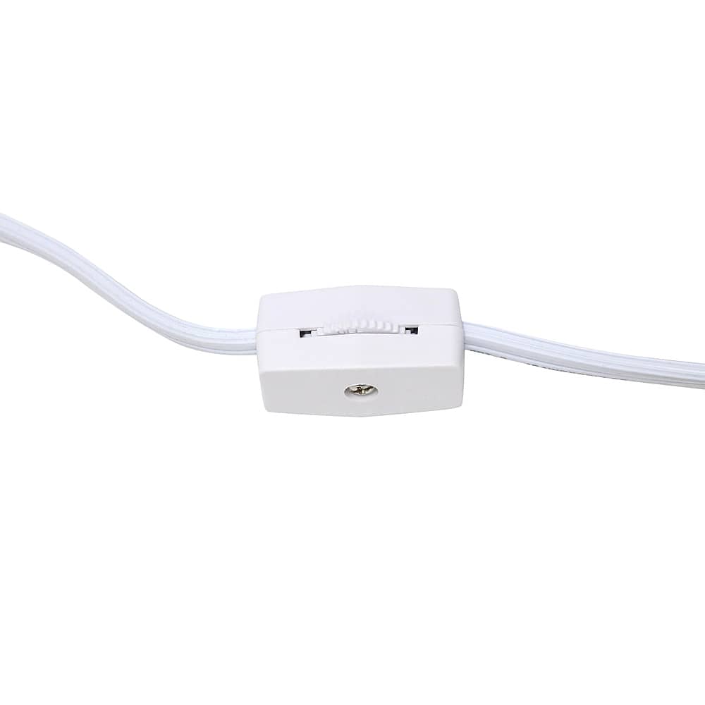 Alt View 16. Simple Designs - Petite Faux Stone Table Lamp with Fabric Shade - Brown base/White shade.