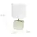 Left. Simple Designs - Petite Faux Stone Table Lamp with Fabric Shade - Off White base/White shade.