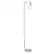 Angle. Simple Designs - Modern Iron Lantern Floor Lamp with Glass Shade - Chrome.