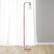 Alt View 11. Simple Designs - Modern Iron Lantern Floor Lamp with Glass Shade - Rose Gold.