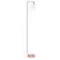 Alt View 13. Simple Designs - Modern Iron Lantern Floor Lamp with Glass Shade - Rose Gold.