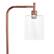 Alt View 15. Simple Designs - Modern Iron Lantern Floor Lamp with Glass Shade - Rose Gold.