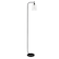 Angle. Simple Designs - Modern Iron Lantern Floor Lamp with Glass Shade - Black.