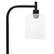 Alt View 14. Simple Designs - Modern Iron Lantern Floor Lamp with Glass Shade - Black.