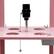 Alt View Zoom 16. Simple Designs - Floor Lamp Etagere Organizer Storage Shelf w 2 USB Charging Ports, 1 Charging Outlet & Linen Shade - Light Pink.