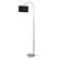 Alt View 13. Simple Designs - Arched Brushed Nickel Floor Lamp - Brushed Nickel base/Black shade.