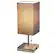 Front. Simple Designs - Petite Stick Lamp with USB Charging Port and Fabric Shade - Brushed Nickel base/Gray shade.