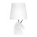 Angle. Simple Designs - Unicorn Table Lamp - Sparkling Silver and White.